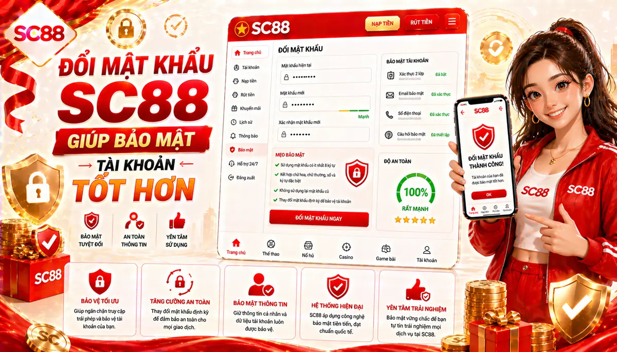 Đổi mật khẩu sc88 giúp bảo mật tài khoản tốt hơn