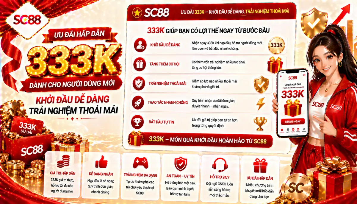 Ưu đãi 333K giúp người dùng có khởi đầu dễ dàng và thoải mái hơn